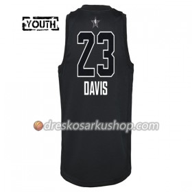 Dječji NBA Dres New Orleans Pelicans Anthony Davis  23 2018 All-Star Jordan Brand Crna Swingman
